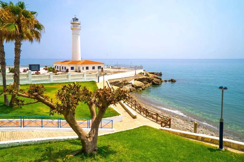 Torrox Costa Spain. El Faro Lighthouse Torrox Costa